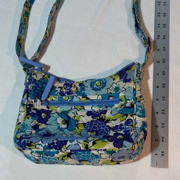 Vera Bradley Mini Crossbody Shoulder Purse Bag Blueberry Blossom Retired GC - Picture 7 of 13